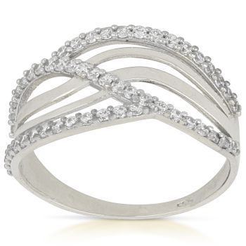 Anello con zirconi
