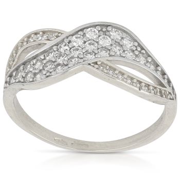 Anello con zirconi
