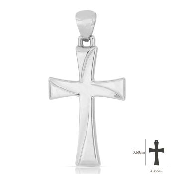 Croce scatolata bianca mis.3