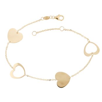 Bracciale con cuori