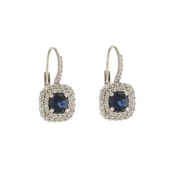 Orecchini con pietra blue