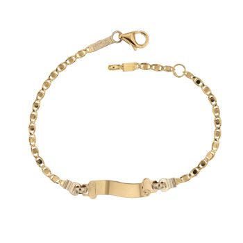 Bracciale con targhetta