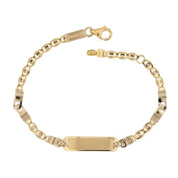 Bracciale con targhetta