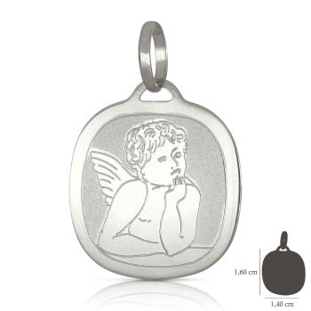 Medaglia con l'immagine di un angelo