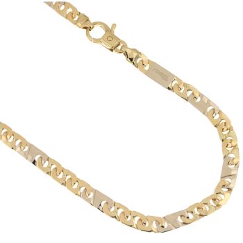 Catena piena maglia traversino alternato
