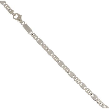 Bracciale pieno maglia tigre alternata