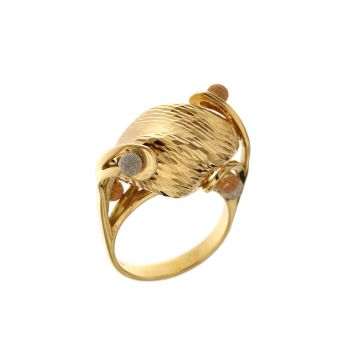 Anello con sfere e rombo