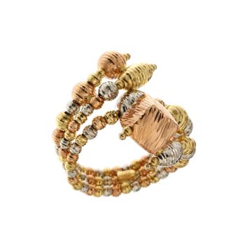 Anello con elementi sfaccettati
