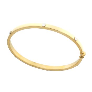 Plain cane bangle bracelet