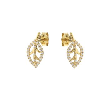Leaf shaped earrings