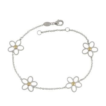 Bracciale con fiori