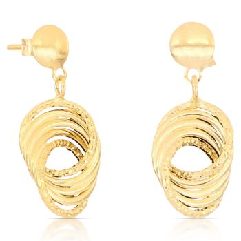 Orecchini pendenti a canna