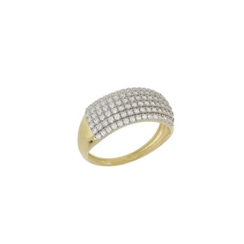 Anello con zirconi