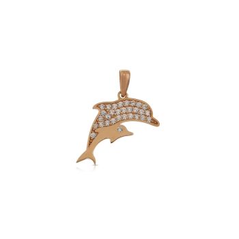Dolphin shaped pendant