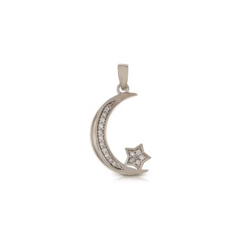 Moon and star pendant