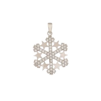 Snowflake shaped pendant