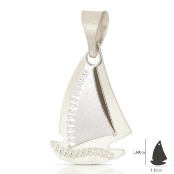 Pendente Barca a Vela bianco