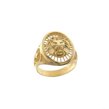 Anello a scudo leone