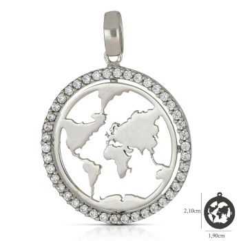 Pendente a forma di mondo