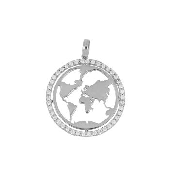 World map pendant