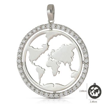 Pendente a forma di mondo