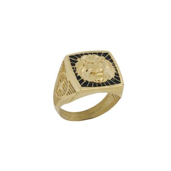 Anello a scudo leone