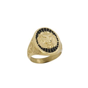 Anello a scudo leone