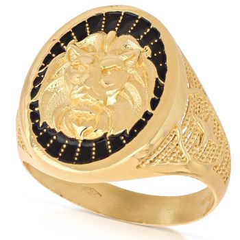 Lion signet ring
