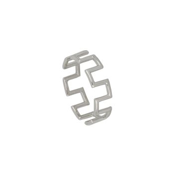 Squared design ring