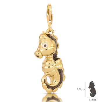 Pendente Ippocampo con moschettone