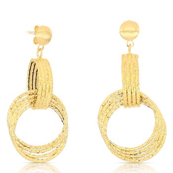 Orecchini pendenti a canna