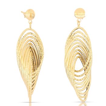 Orecchini pendenti a canna