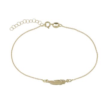 Bracciale con piuma