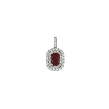 Pendente solitario rosso