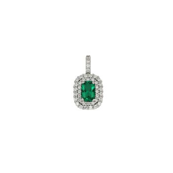 Pendente solitario verde