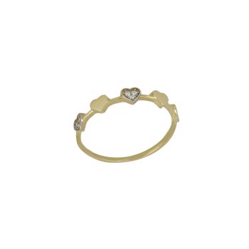 Anello con zirconi bianchi