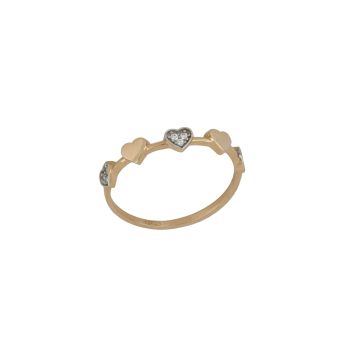 Anello con zirconi bianchi