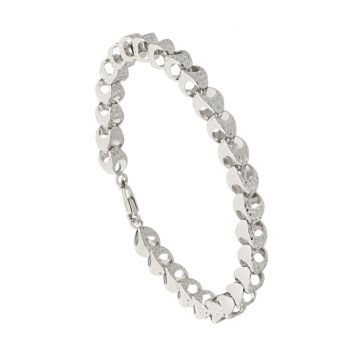 Bracciale martellato bianco mis.2