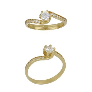 Anello solitario 6 griffe