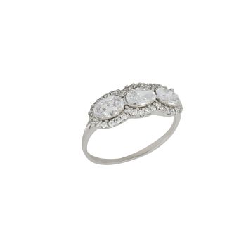 White gem ring