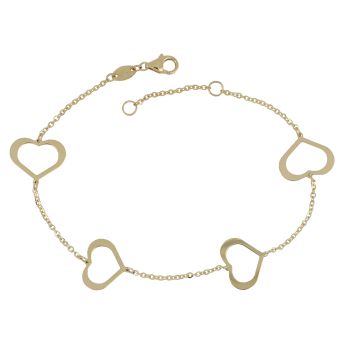 Bracciale con cuori