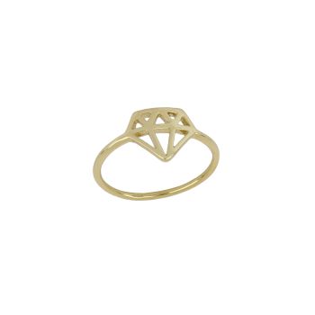 Diamod shaped ring
