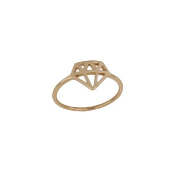 Anello a forma di diamante