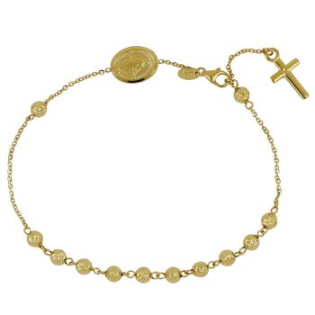 Bracciale rosario martellato