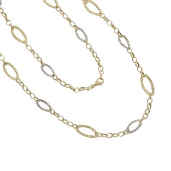 Oval chain Lariat