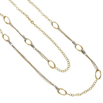 Oval chain Lariat