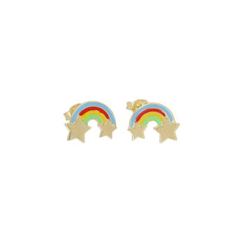 Rainbow shaped earrings