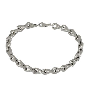 Hammered beads bracelet