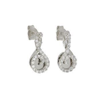 Fancy zirconed earrings