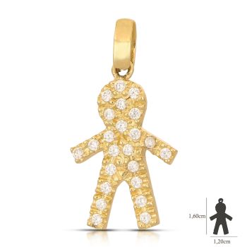 Pendente giallo Bimbo mis.3